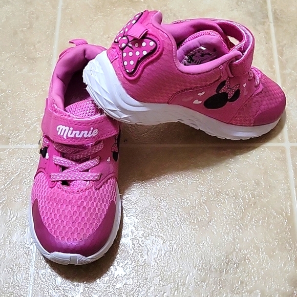 Minne Mouse rubber shoes pink and slip on shoe bundle size 11 - Picture 3 of 7